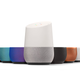 Google Home, with the color options for the base